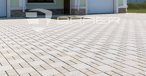 Объект из Брусчатка BRAER Тротуарная плитка Лувр, Черный